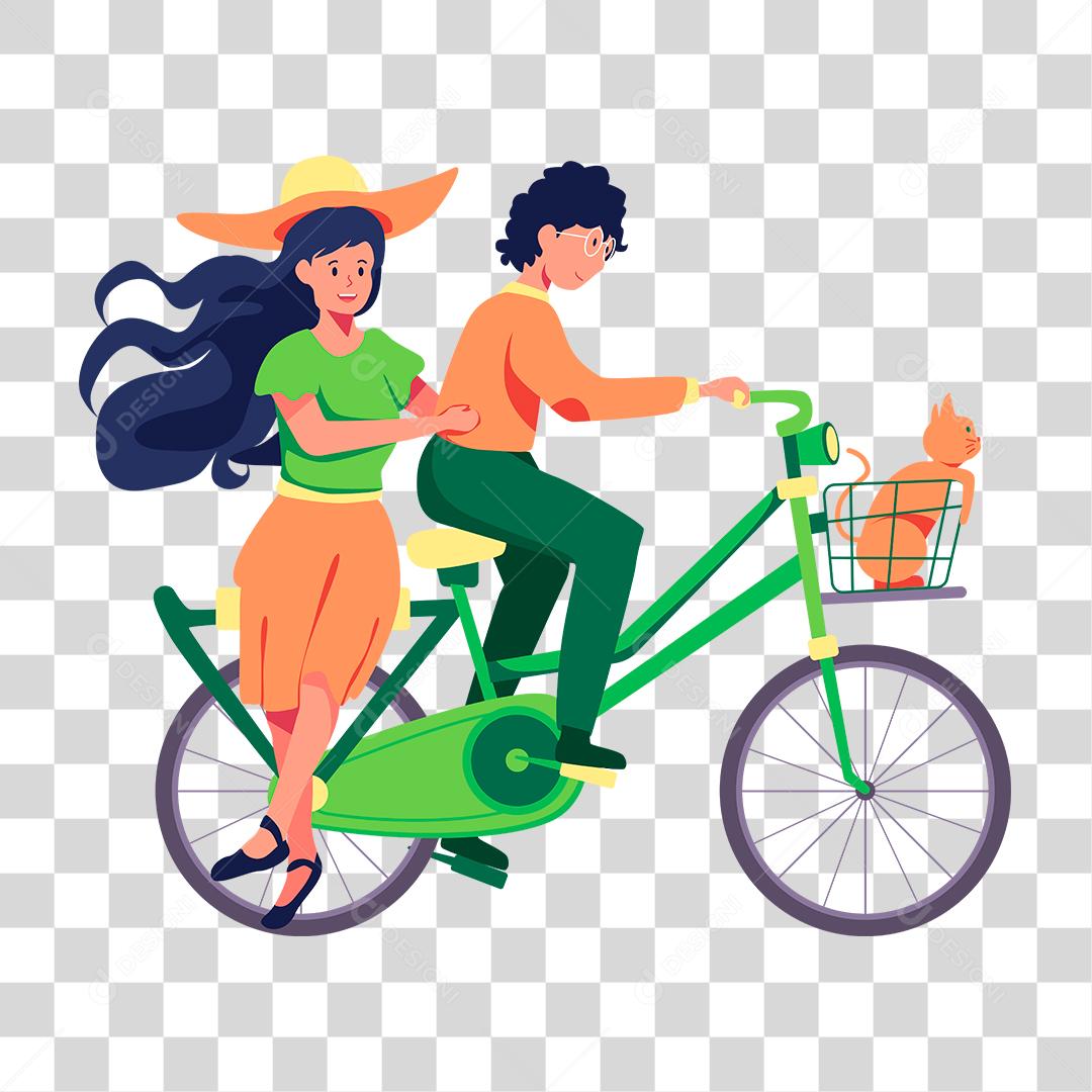 Desenho de mulheres andando de bicicletas