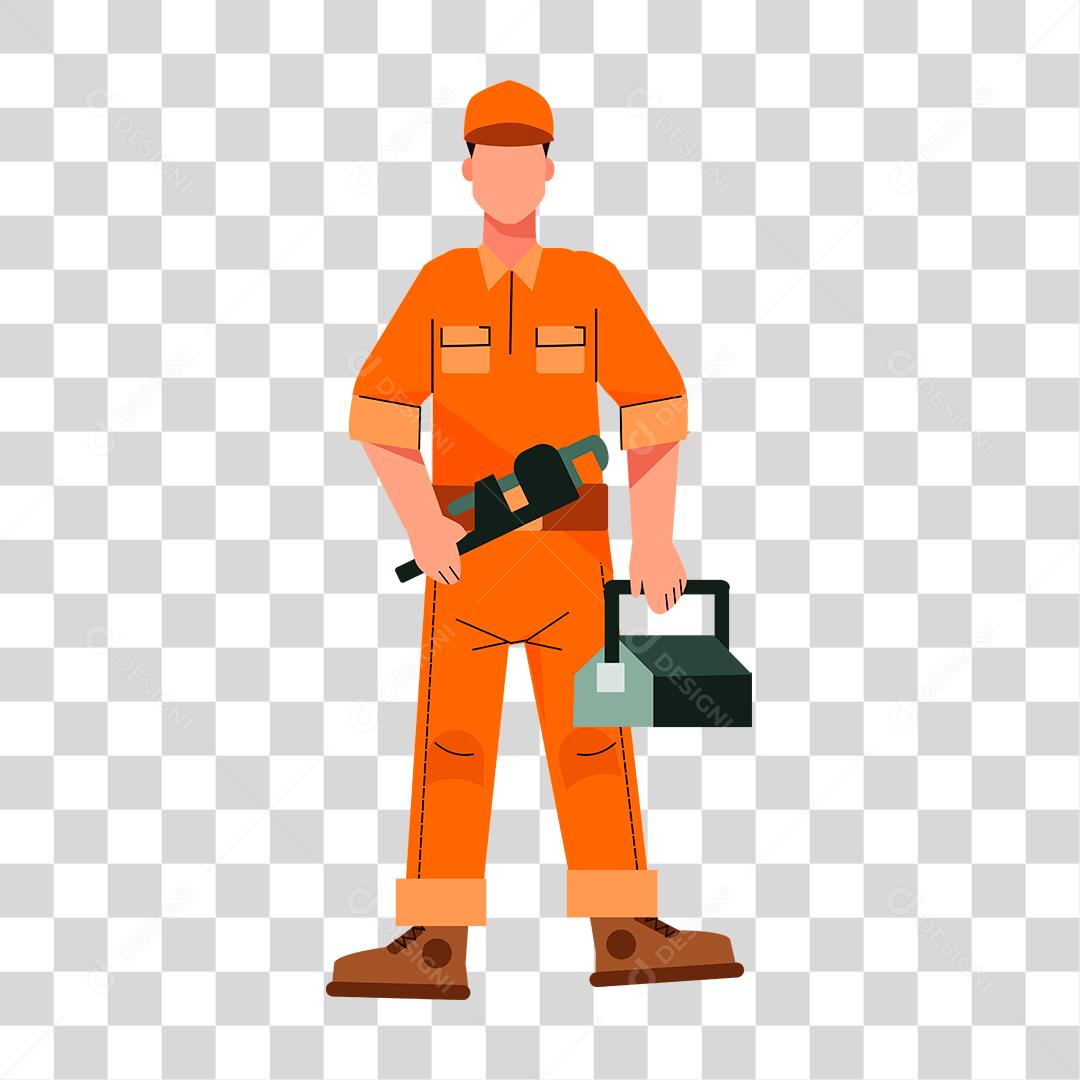 Desenho de pessoas trabalhando em suas profissões