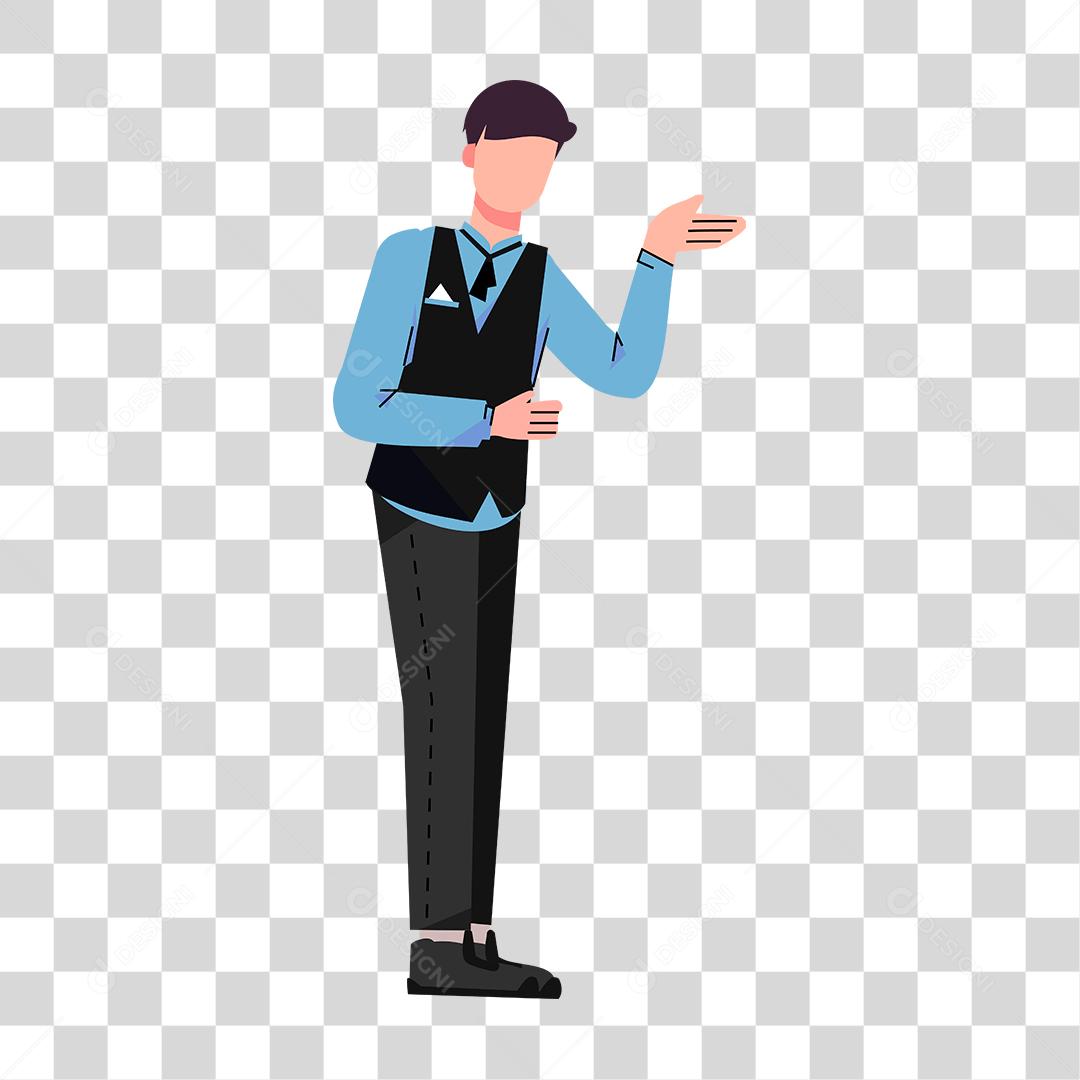 Desenho de pessoas trabalhando em suas profissões