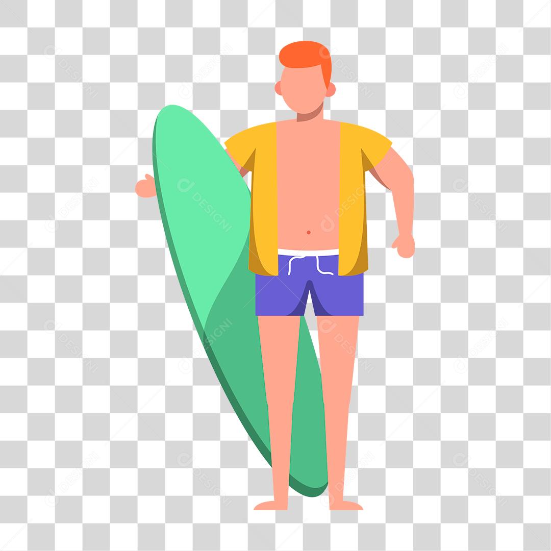 Desenho de pessoas vestidas com roupas de banho