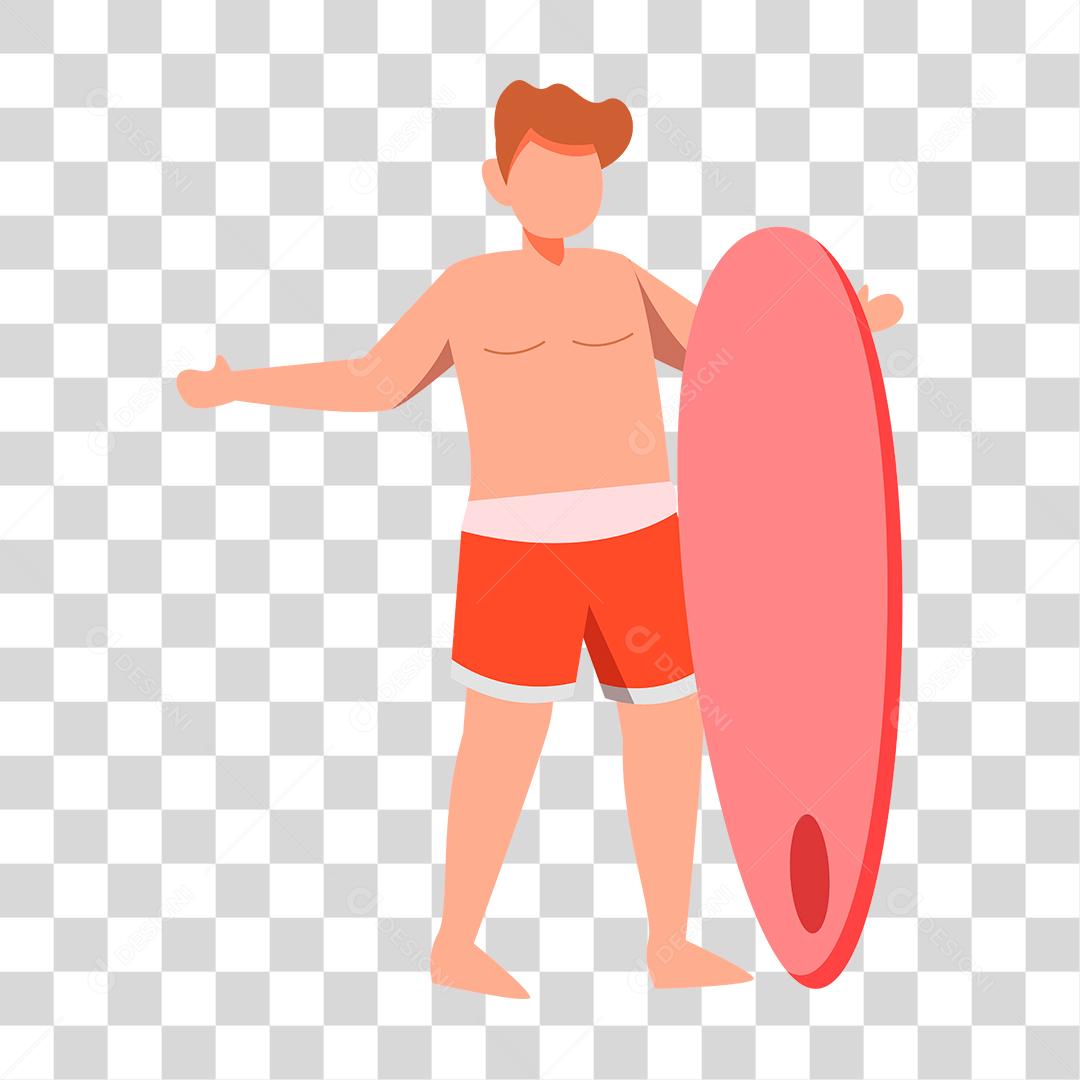 Desenho de pessoas vestidas com roupas de banho