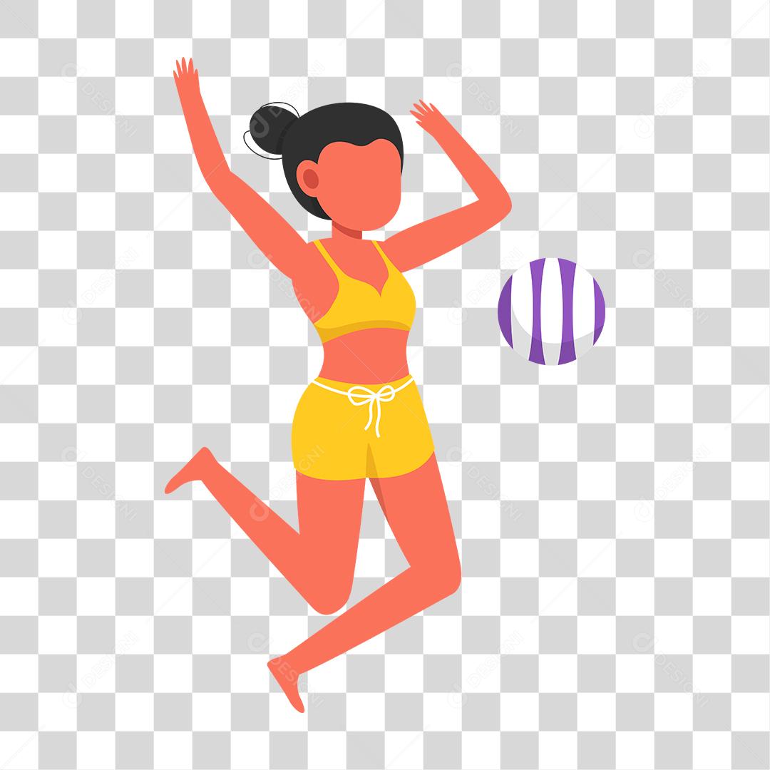 Desenho de pessoas vestidas com roupas de banho