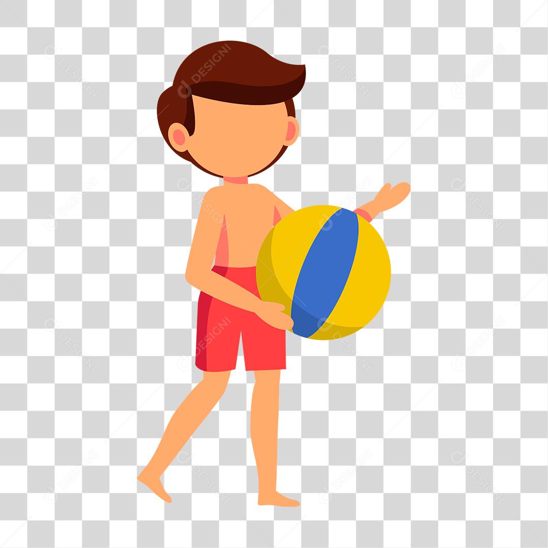 Desenho de pessoas vestidas com roupas de banho