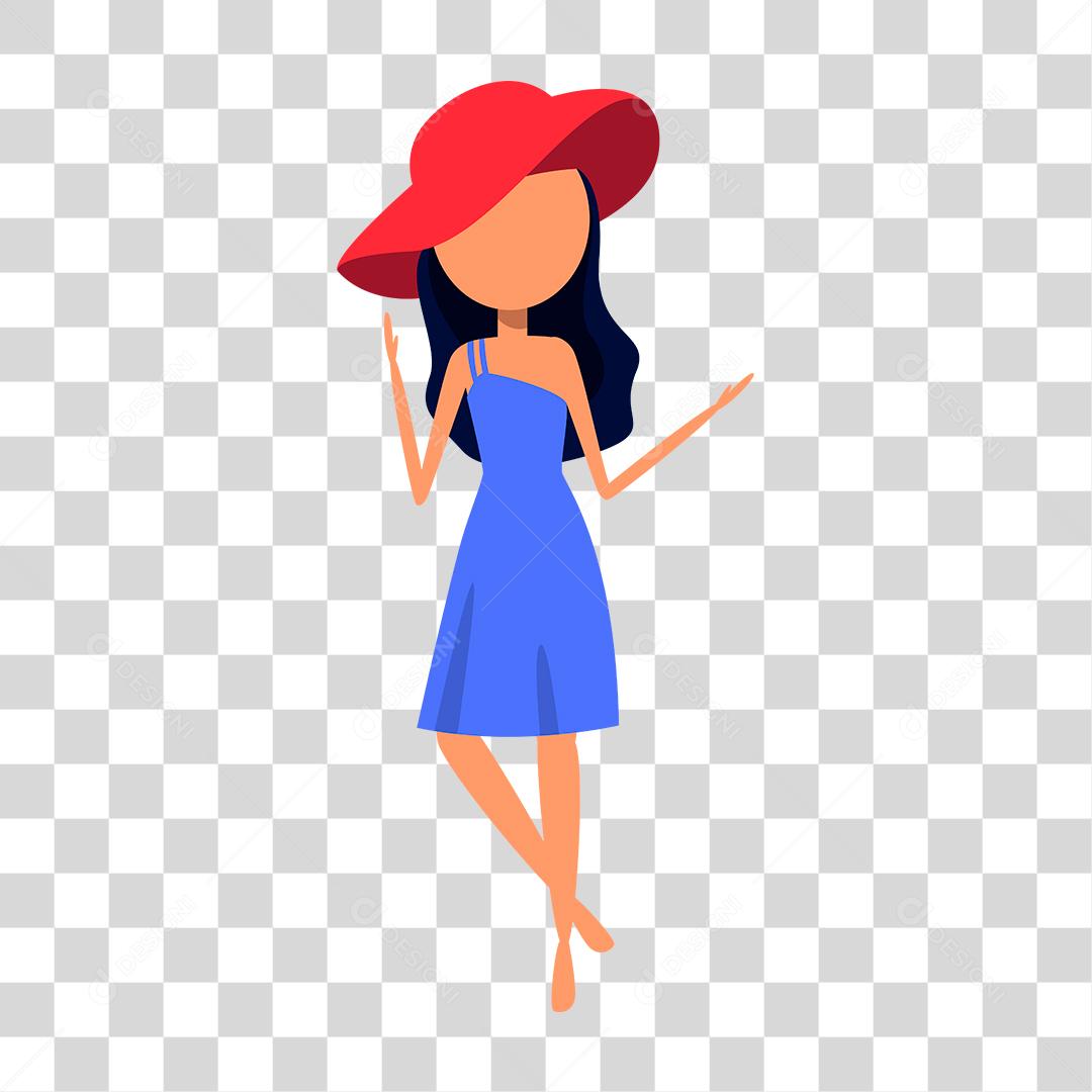 Desenho de pessoas vestidas com roupas de verão