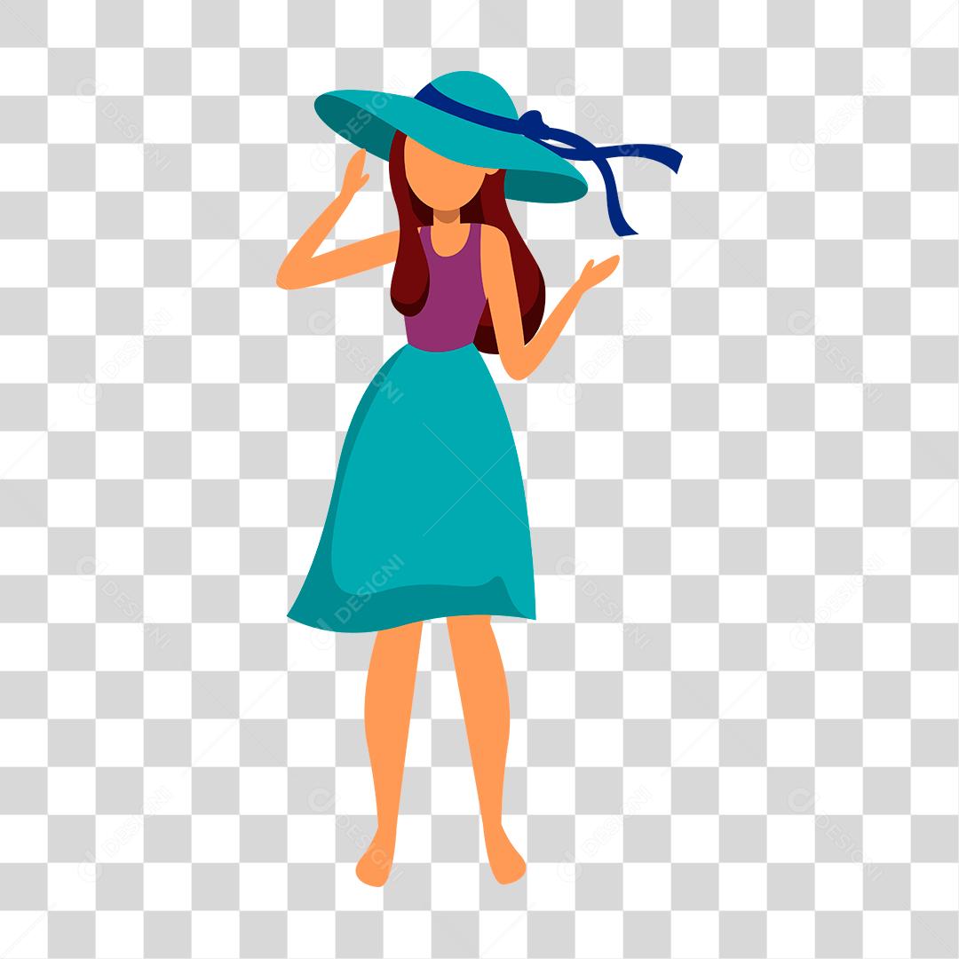 Desenho de pessoas vestidas com roupas de verão