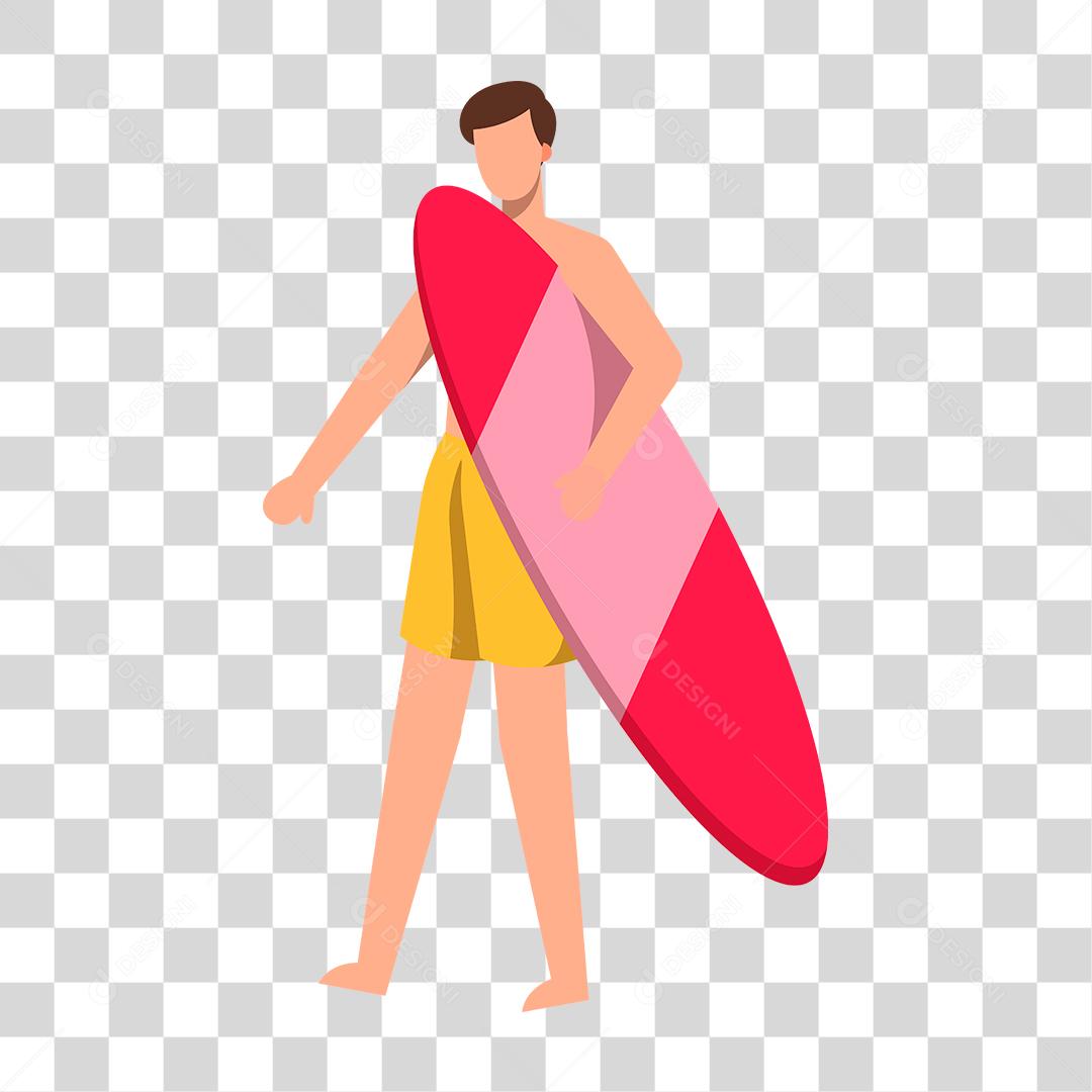 Desenho de pessoas vestidas com roupas de banho