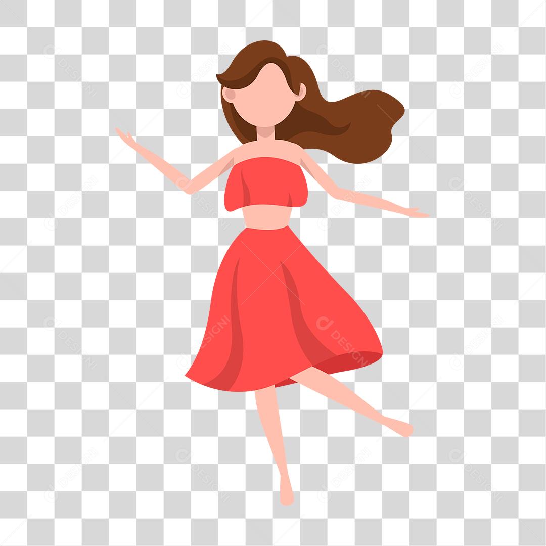 desenho de uma pessoa vestida com roupas de verao