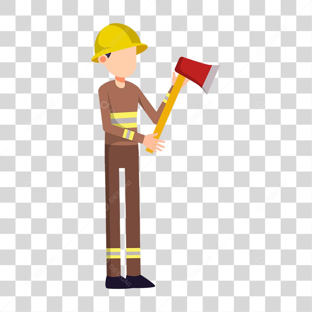 Desenho de pessoas trabalhando em suas profissões