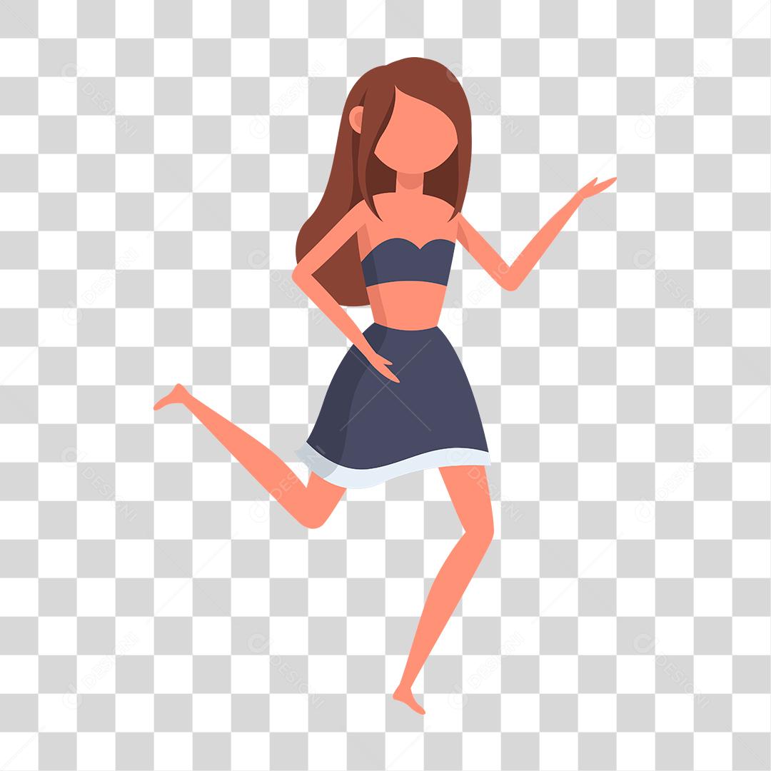 Desenho de pessoas vestidas com roupas de verão