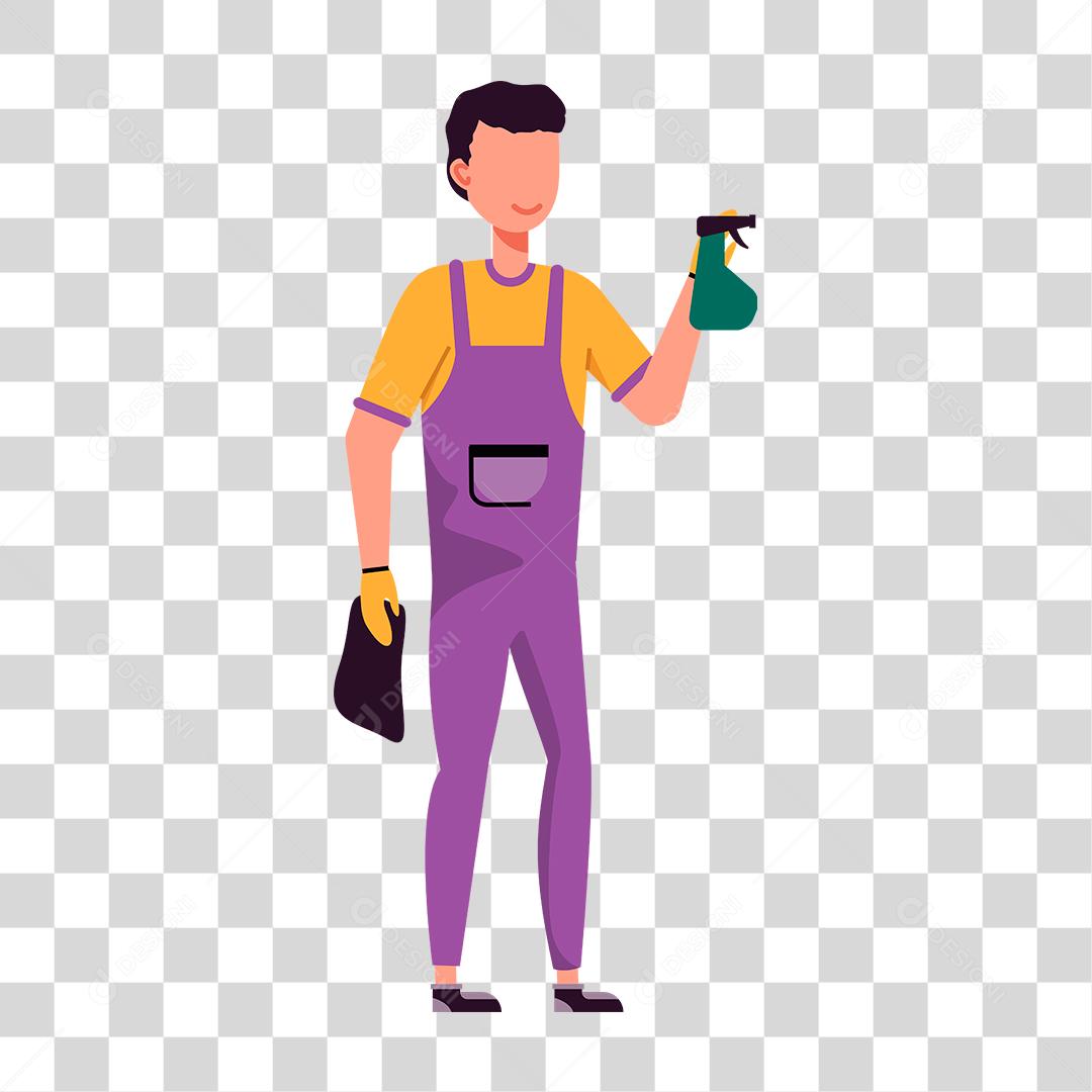 Desenho de pessoas trabalhando em suas profissões