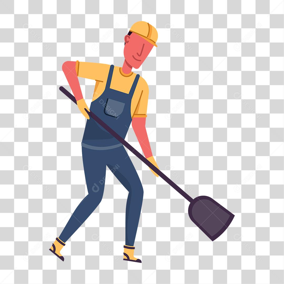 Desenho de pessoas trabalhando em suas profissões