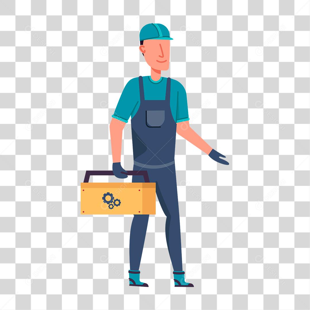 Desenho de pessoas trabalhando em suas profissões