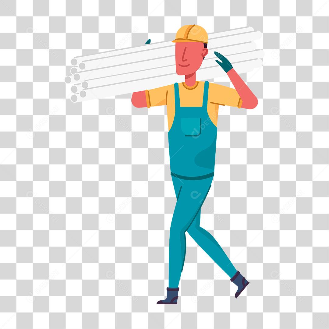 Desenho de pessoas trabalhando em suas profissões