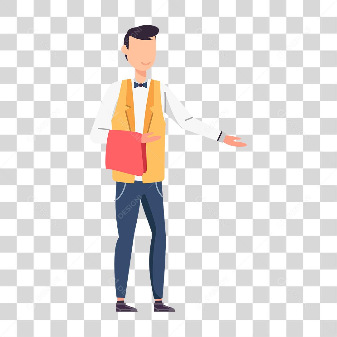 Desenho de pessoas trabalhando em suas profissões