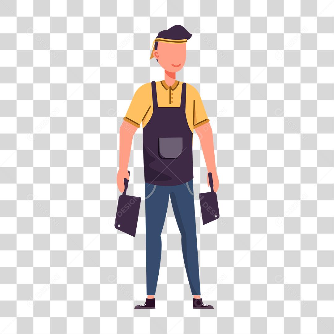 Desenho de pessoas trabalhando em suas profissões