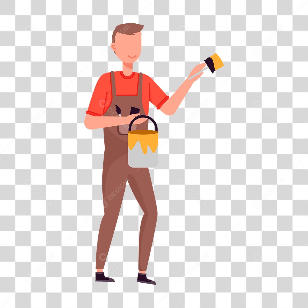 Desenho de pessoas trabalhando em suas profissões