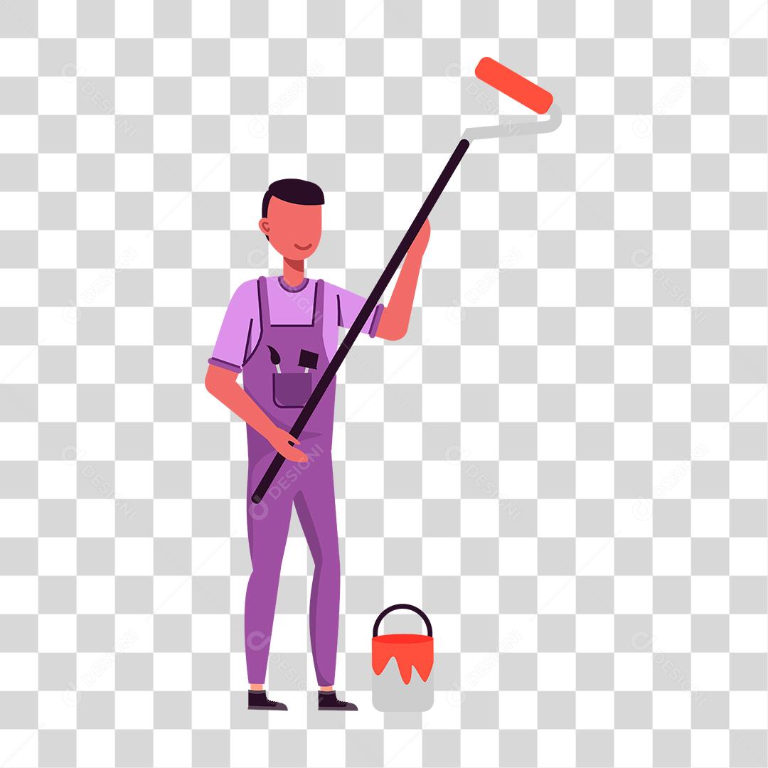 Desenho de pessoas trabalhando em suas profissões