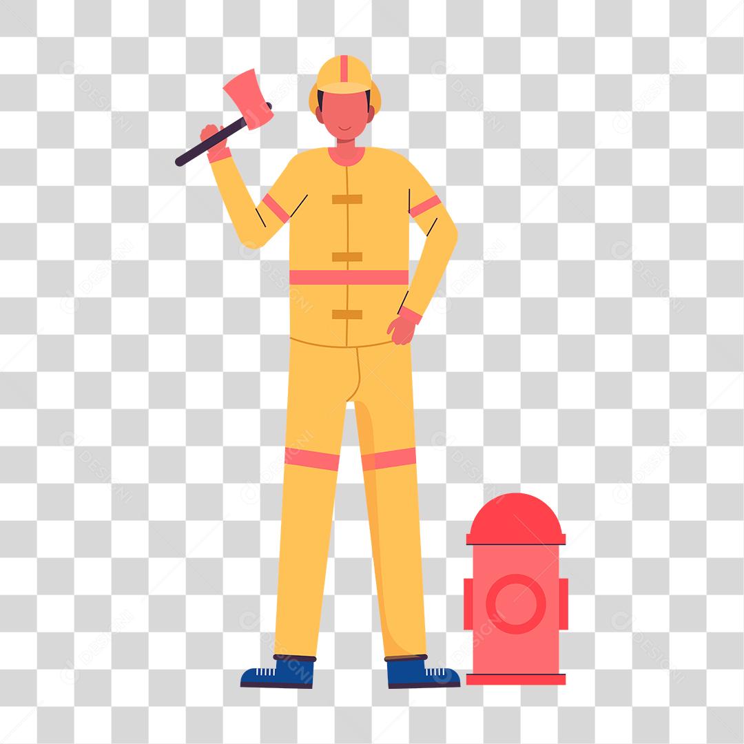 Desenho de pessoas trabalhando em suas profissões