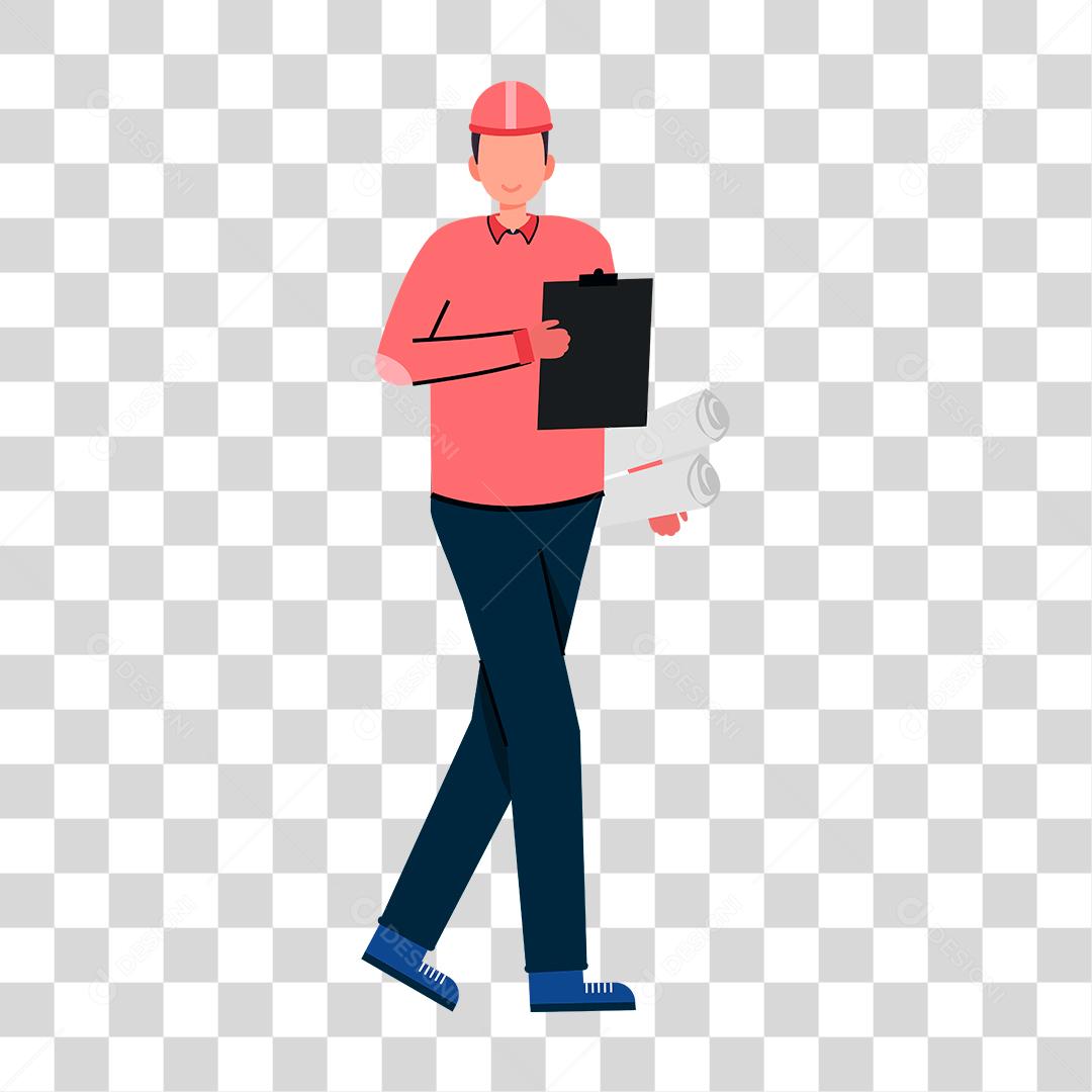 Desenho de pessoas trabalhando em suas profissões