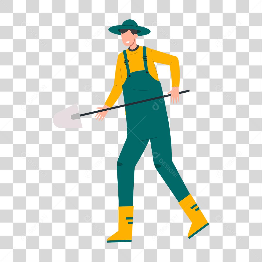 Desenho de pessoas trabalhando em suas profissões