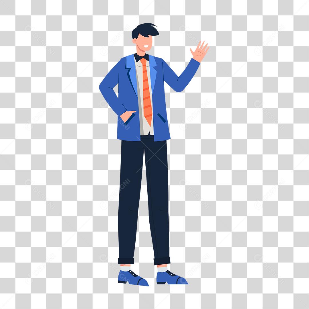 Desenho de homem empresário