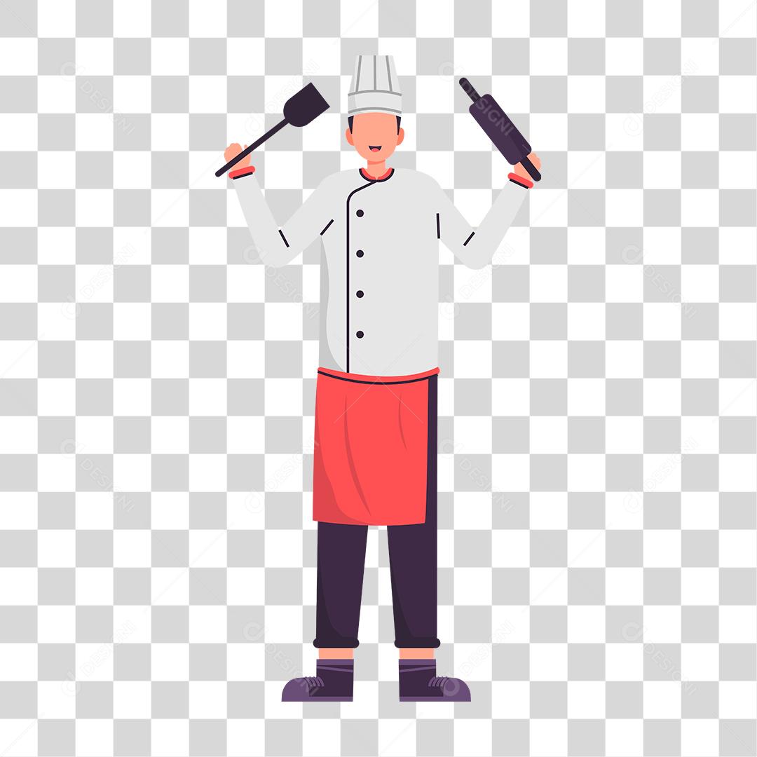 Desenho de chefe de cozinha