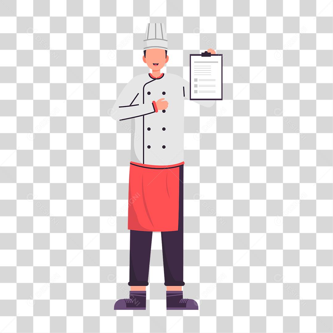 Desenho de chefe de cozinha