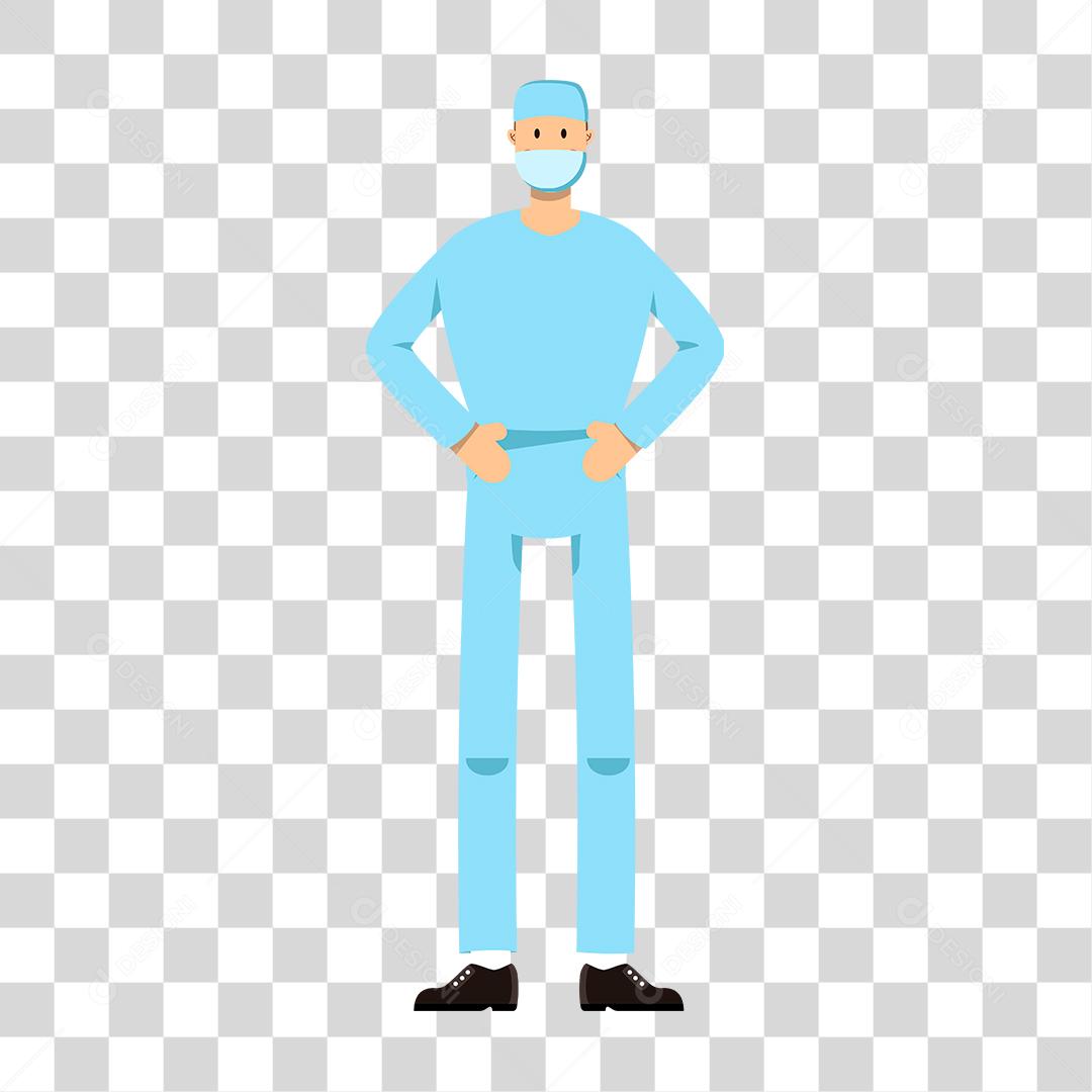 Desenho de homem medico