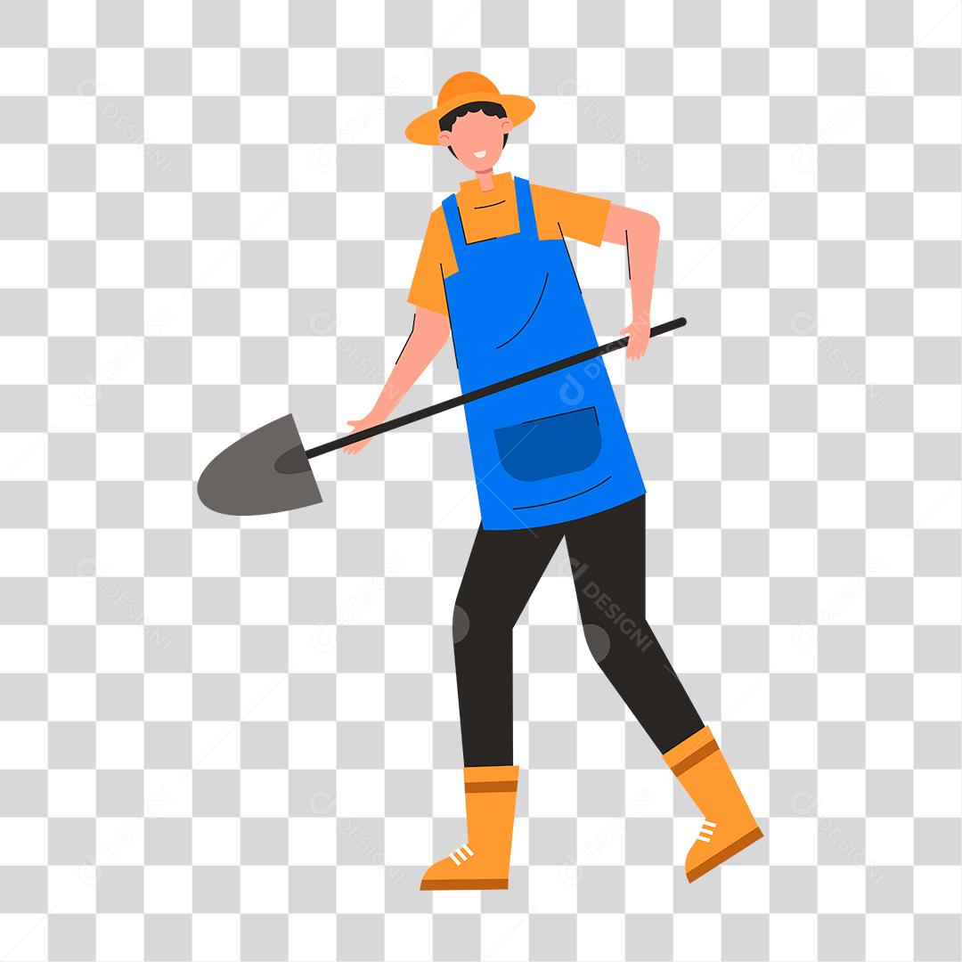 Desenho de homem trabalhador