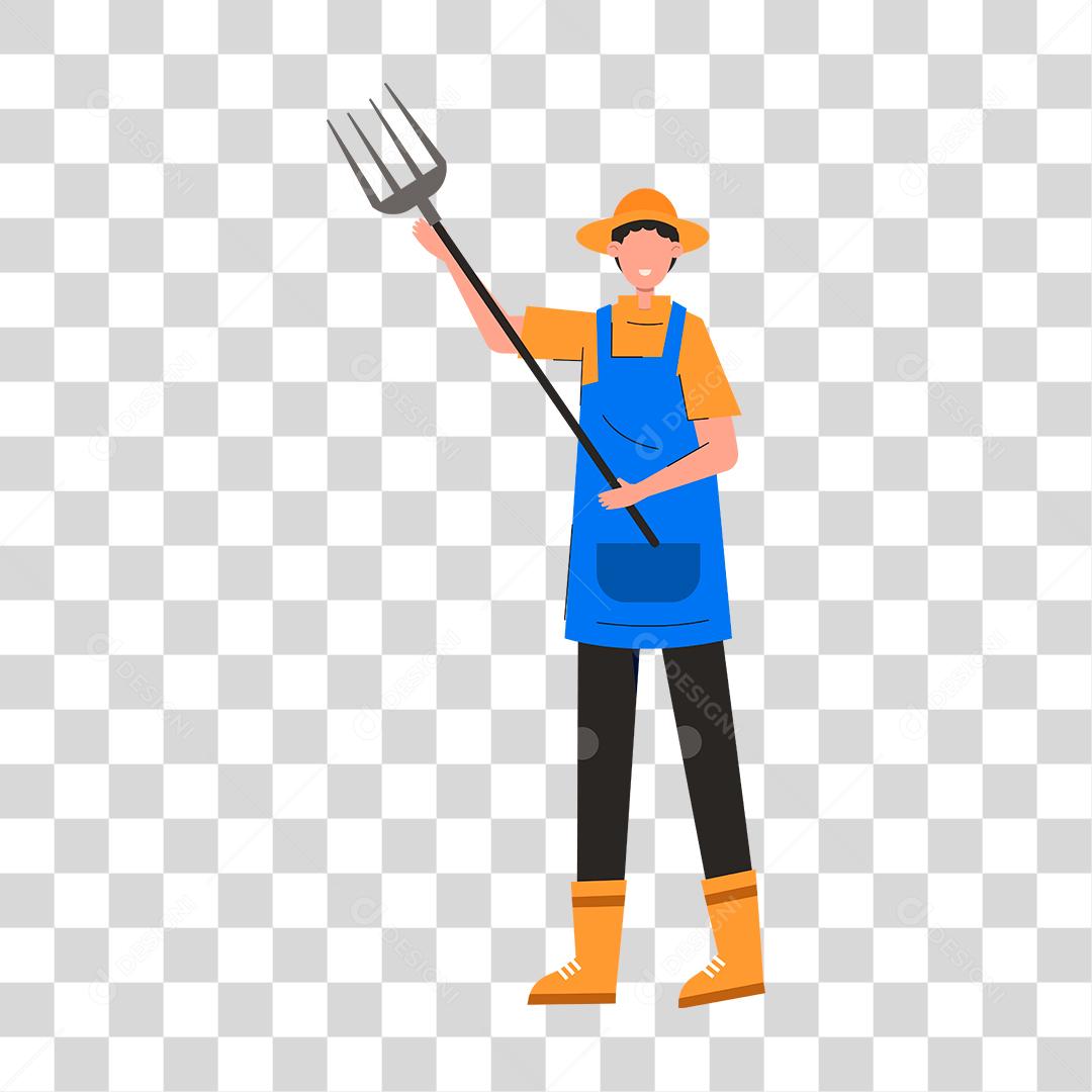 Desenho de homem trabalhador