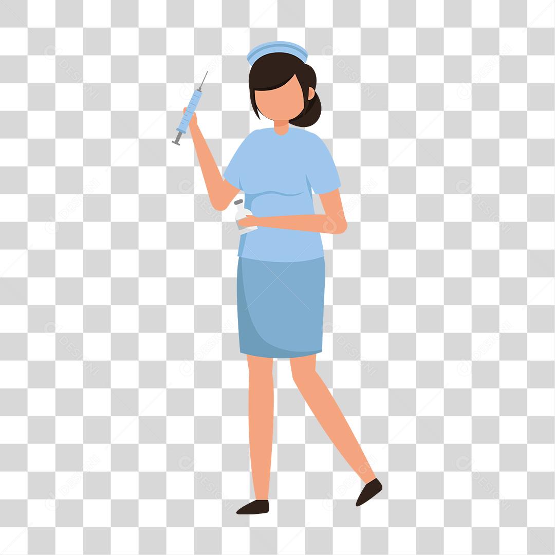 Desenho de mulher medica