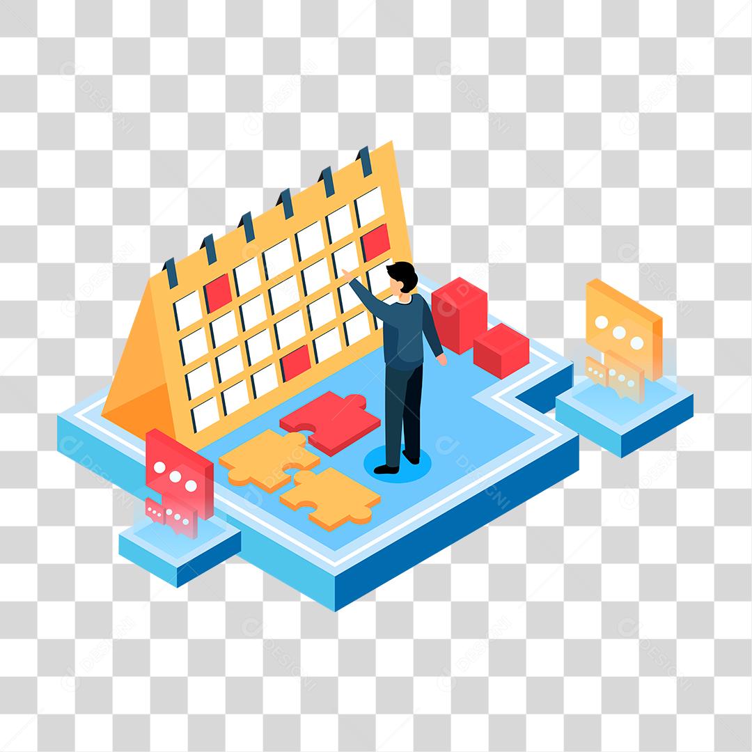 Desenho de mulher sobre uma empresa calendário