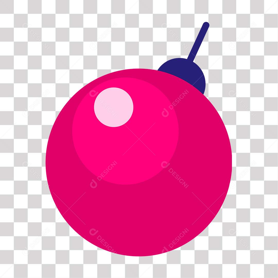 desenho de bola de natal de decoração natalina