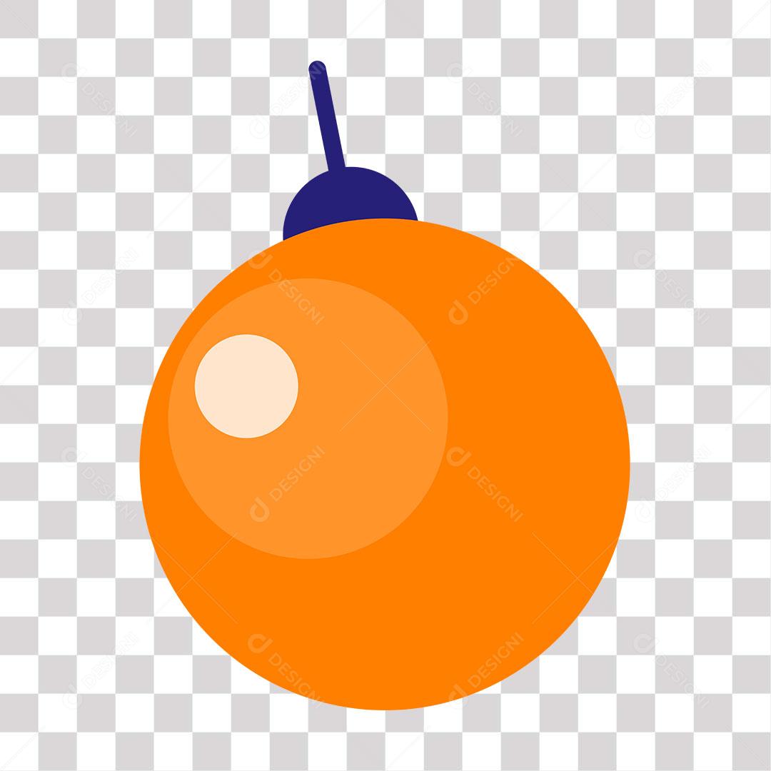 desenho de bola de natal de decoração natalina