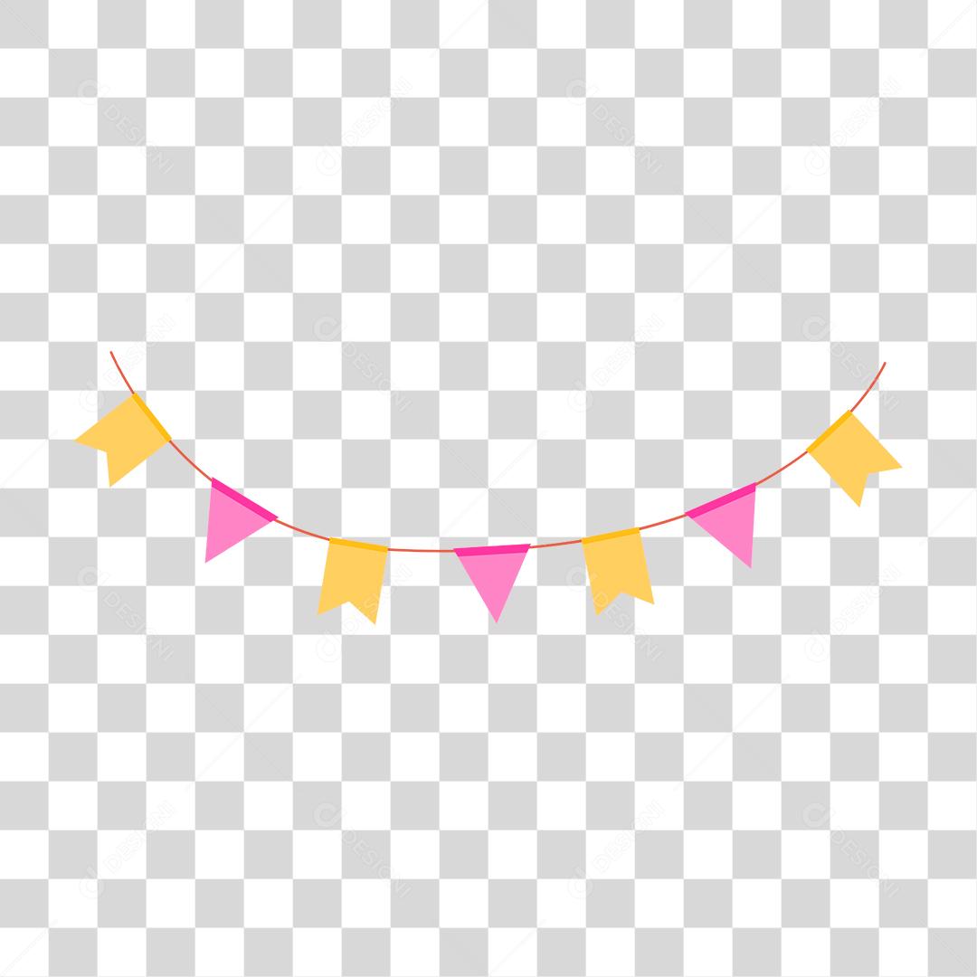 Desenho de bandeirolas festa juninas