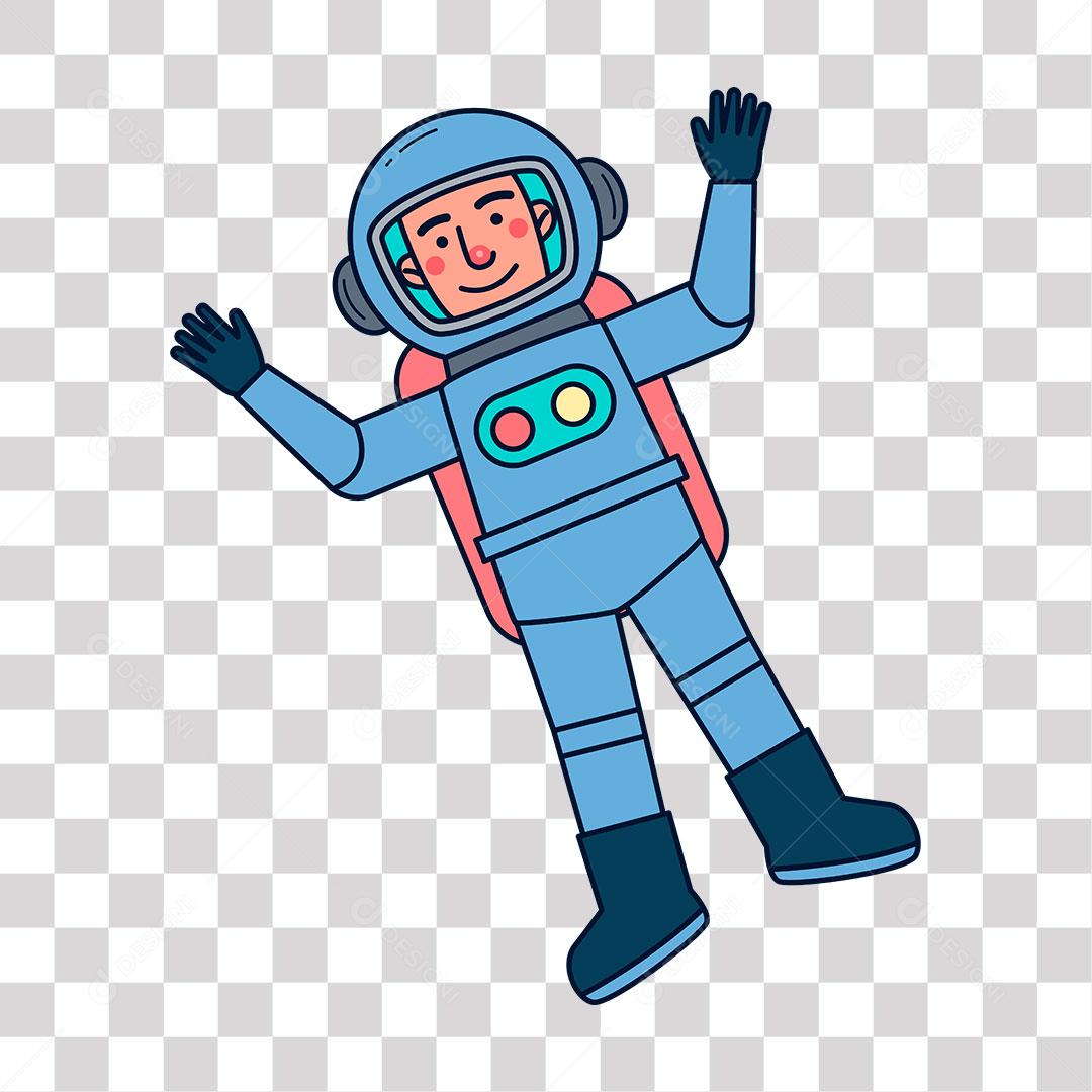 desenho de homem astronauta