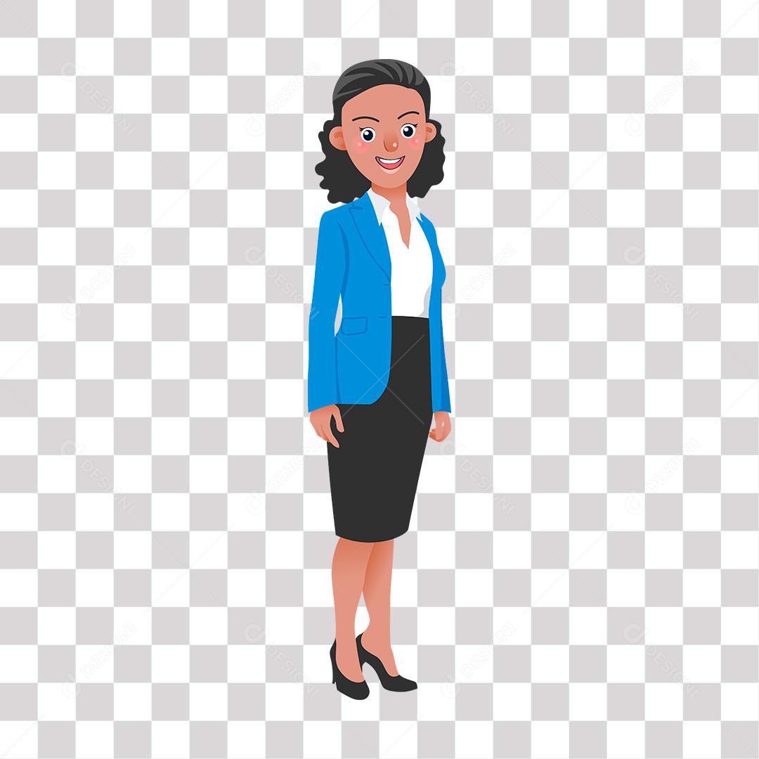 desenho de mulher afro parada