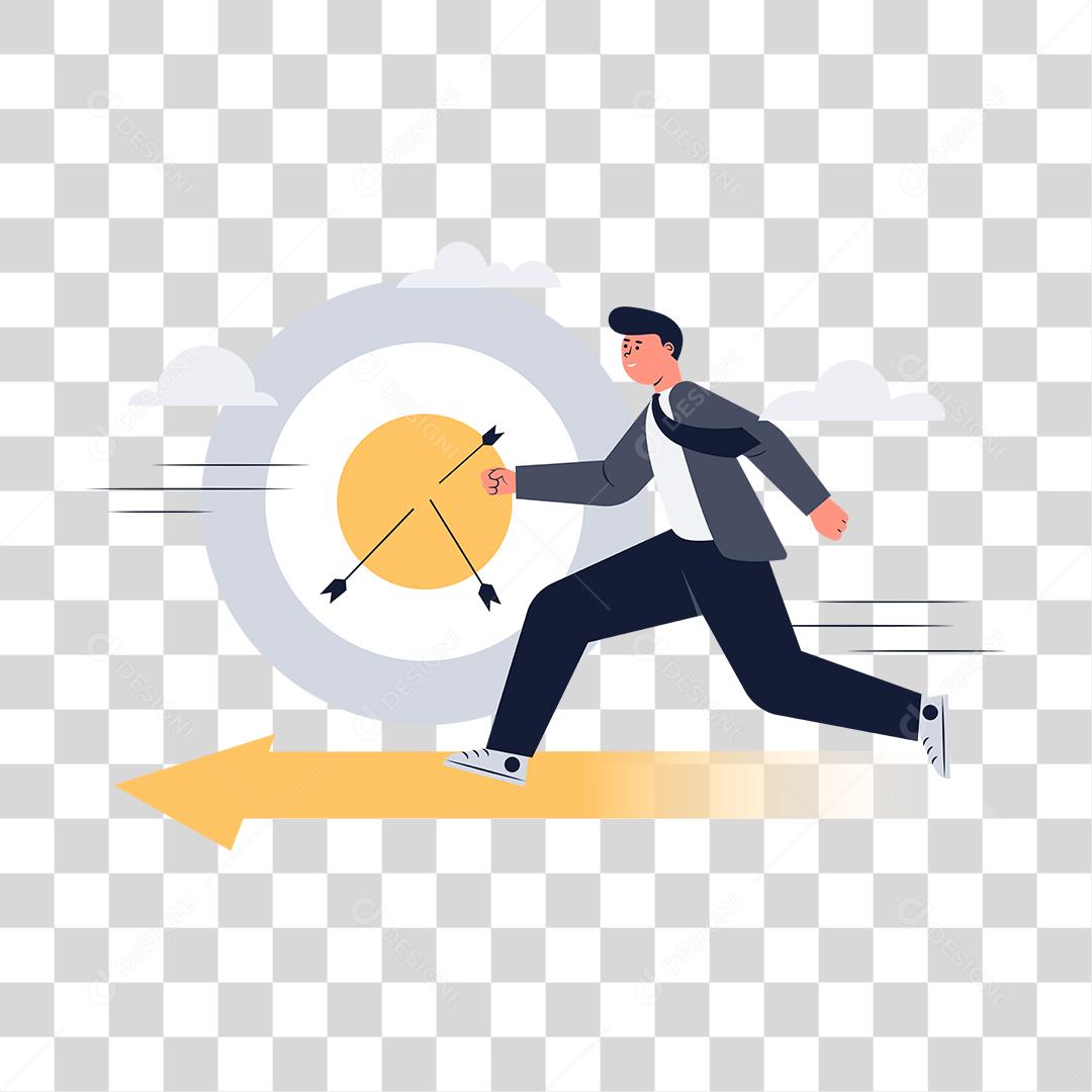 Desenho de pessoa correndo