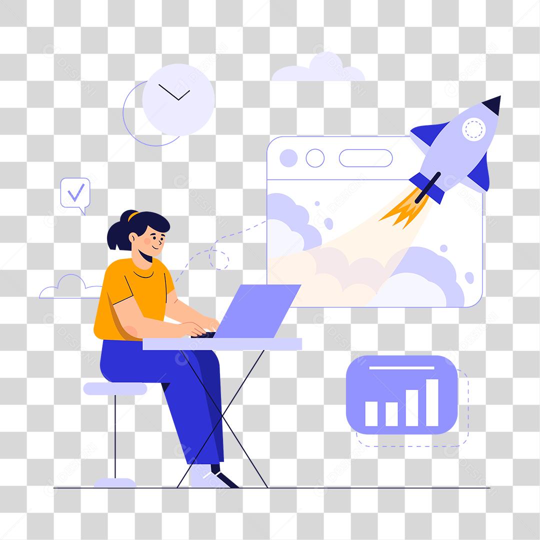 Desenhos de pessoas trabalhando em grupos escritório