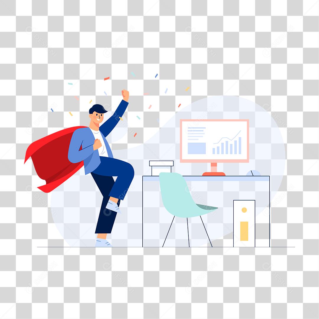 Desenho de pessoas mexendo computador