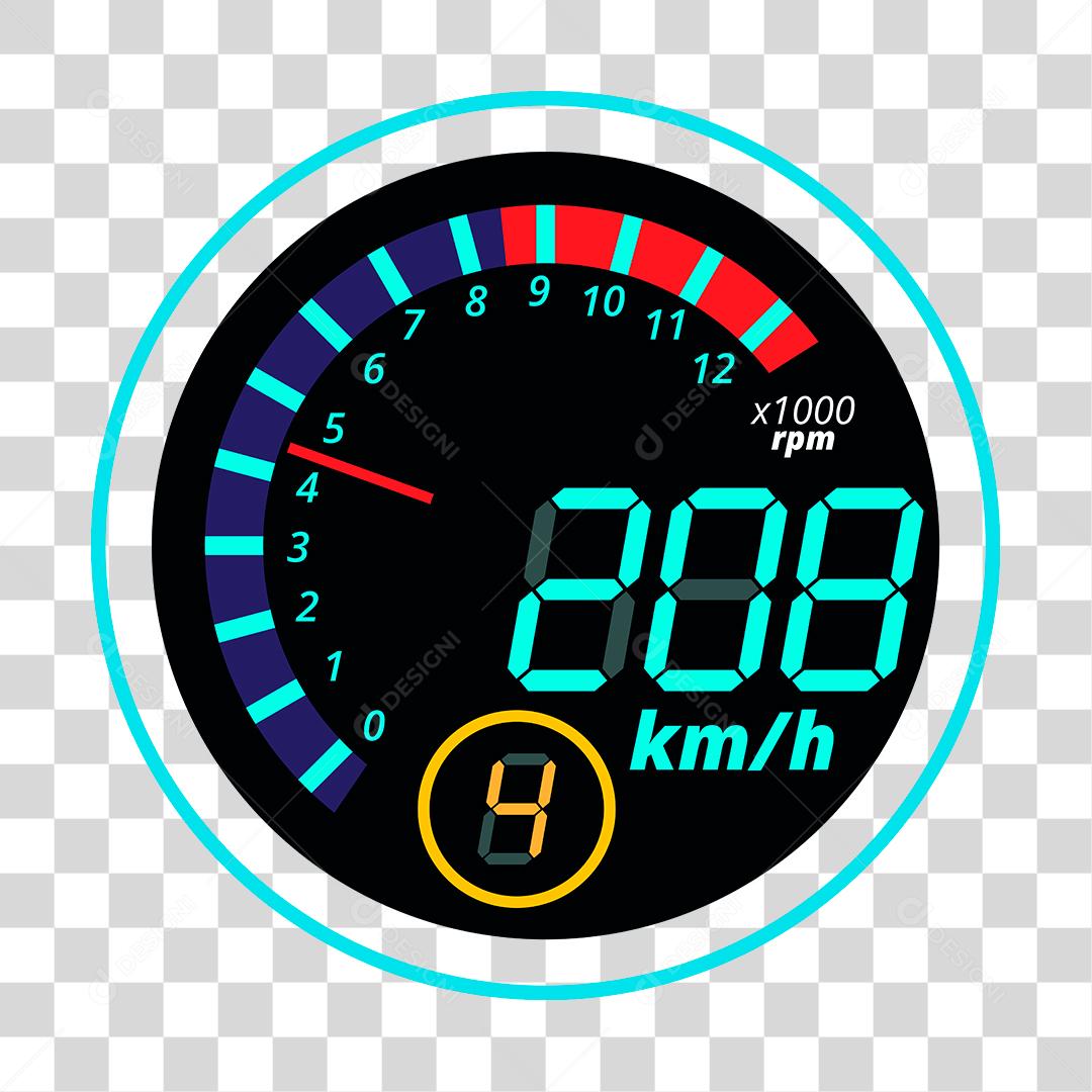 Desenho de painel de velocidade de automóvel