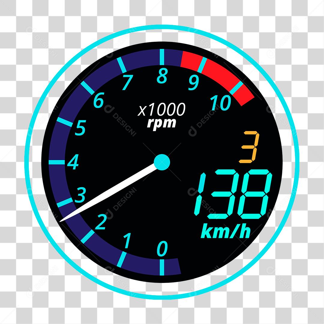 Desenho de painel de velocidade de automóvel