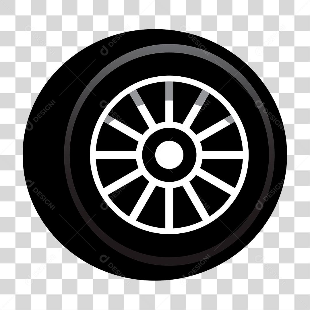 Desenho de pneu de carro automovel