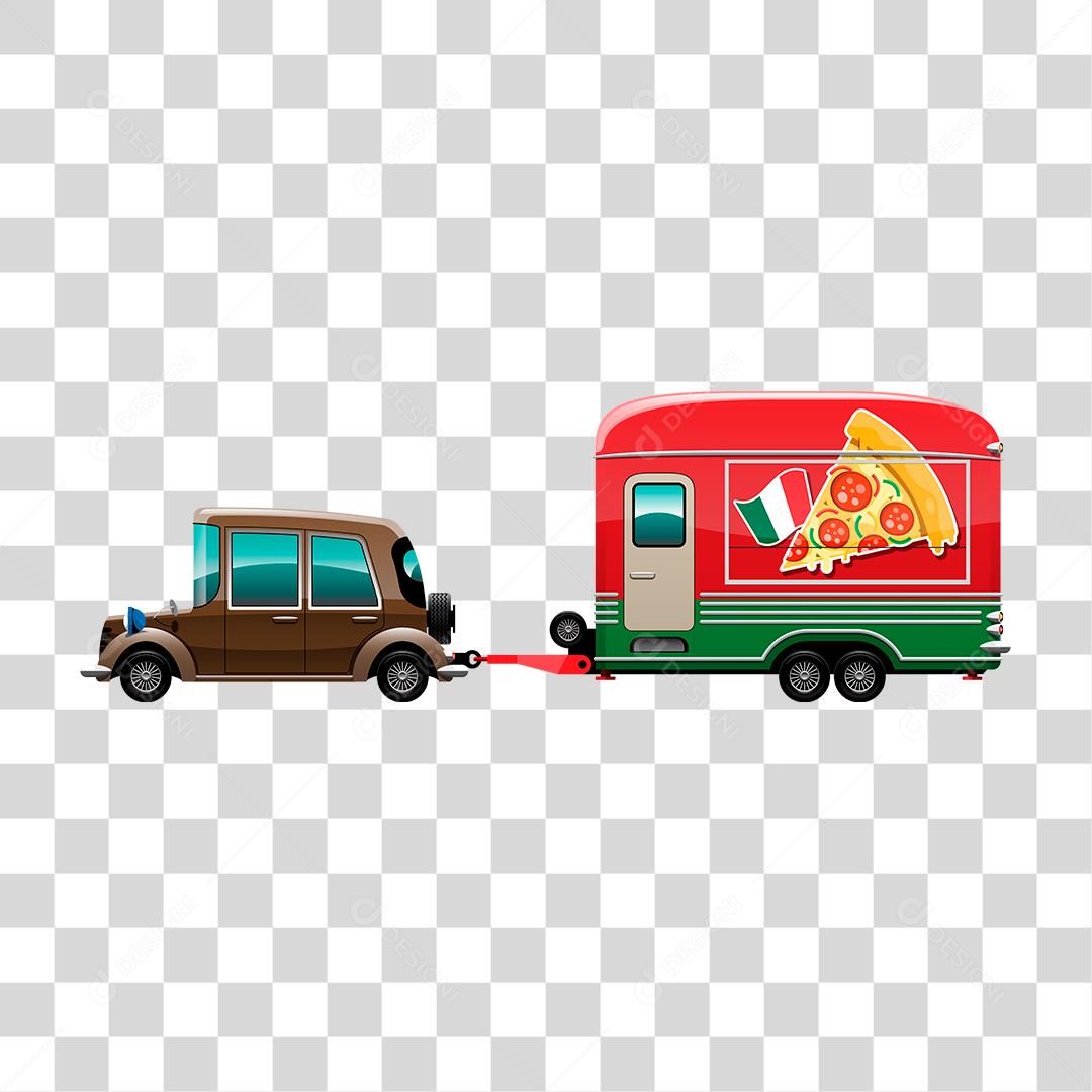 Desenho de food truck
