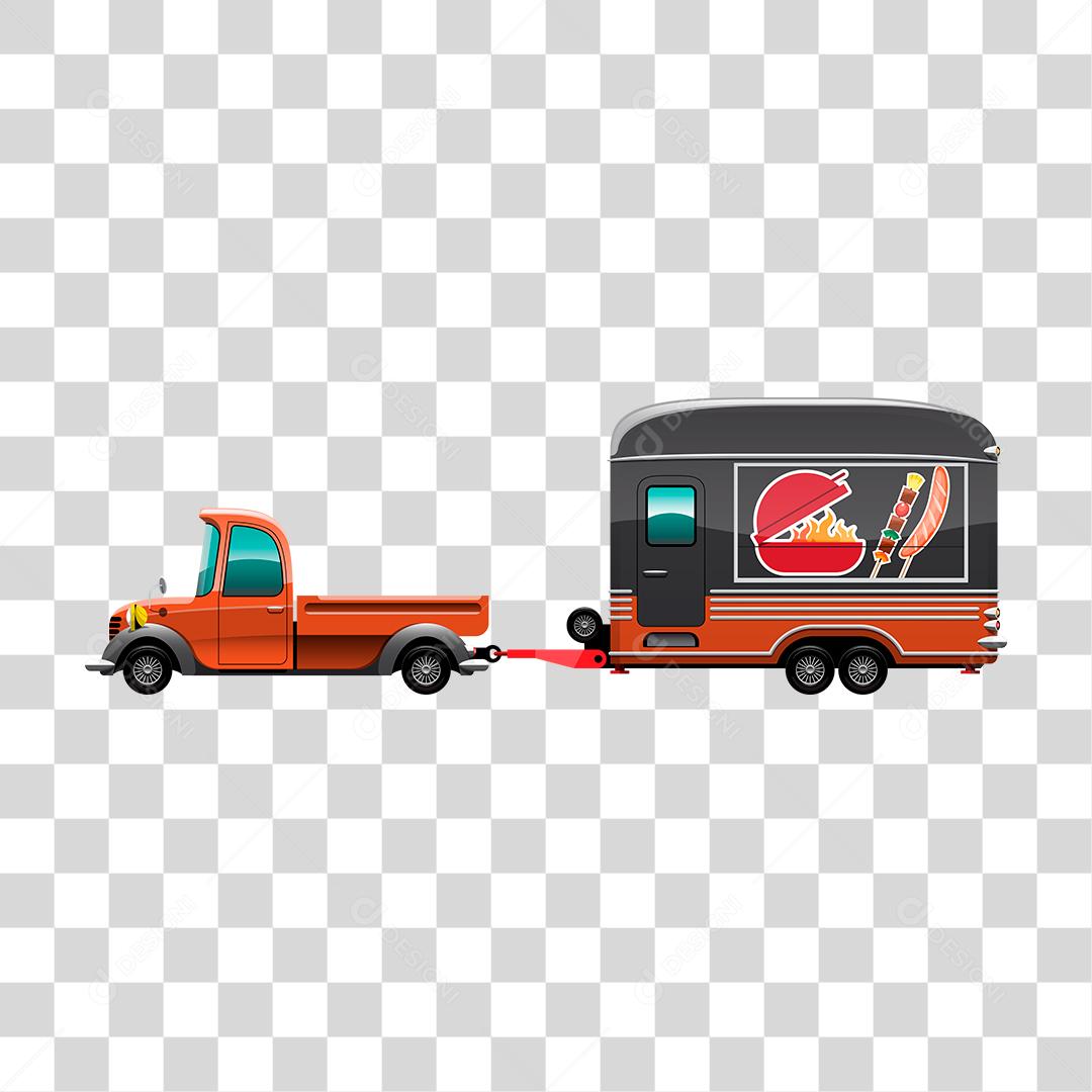 Desenho de food truck
