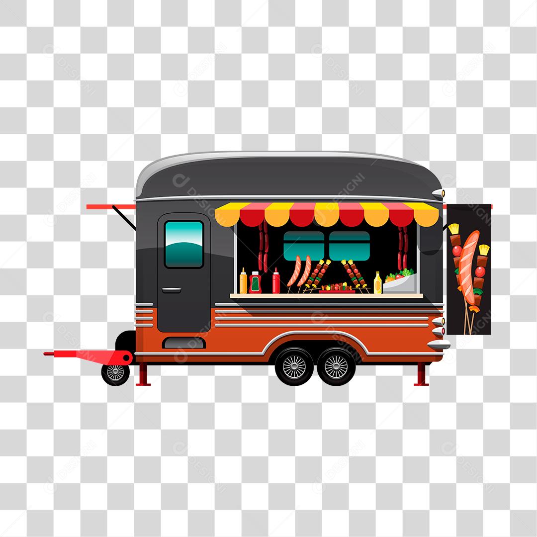 Desenho de food truck