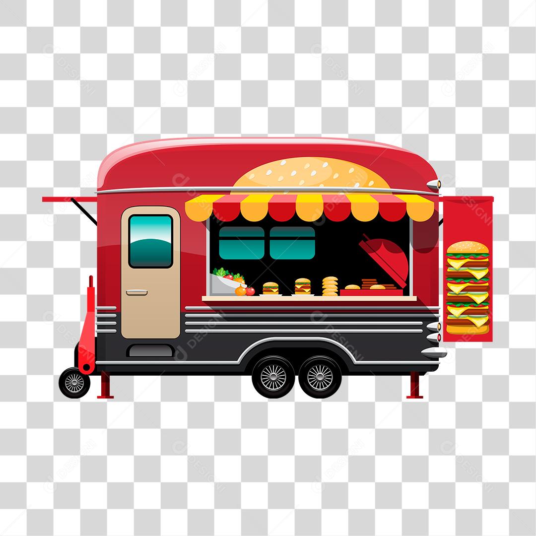 Desenho de food truck
