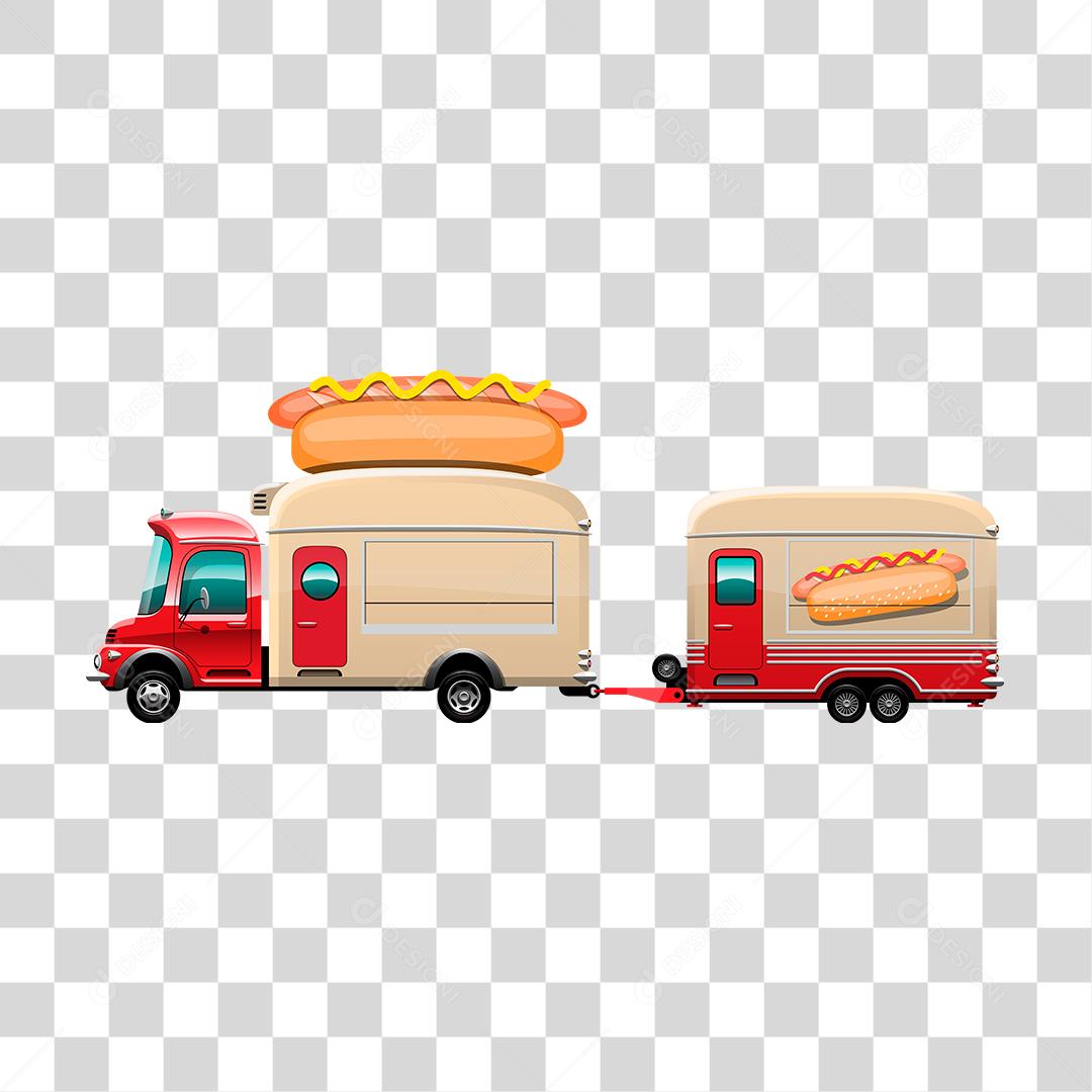 Desenho de food truck