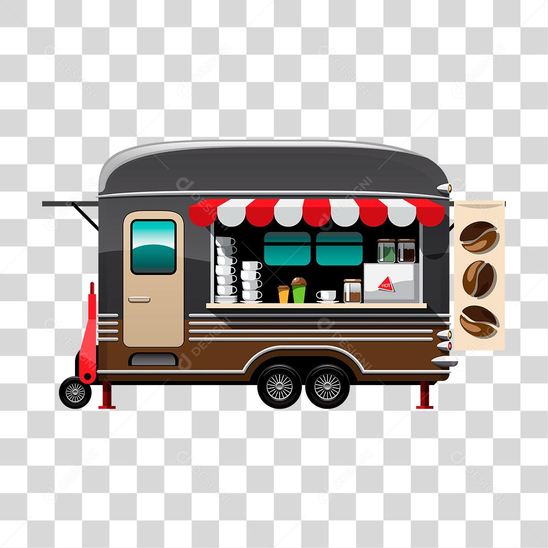 Desenho de food truck