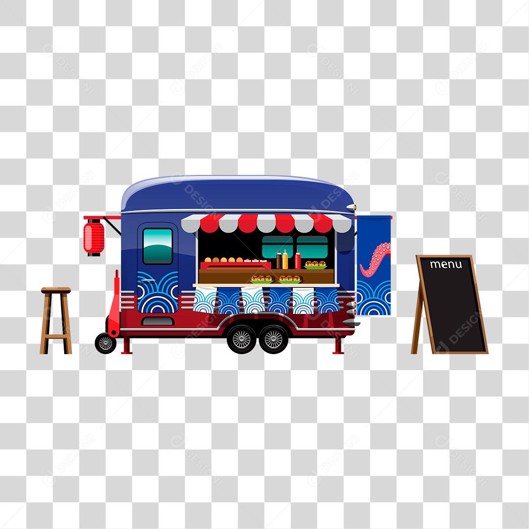 Desenho de food truck